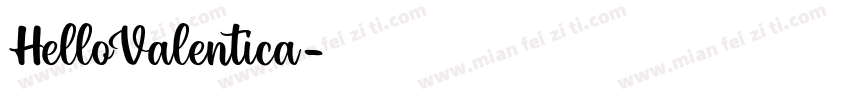 HelloValentica字体转换