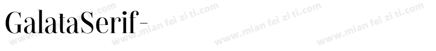GalataSerif字体转换