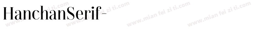 HanchanSerif字体转换