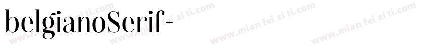 belgianoSerif字体转换