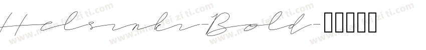 Helsinki-Bold字体转换