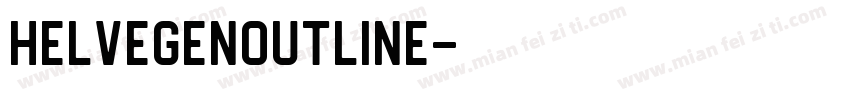 HelvegenOutline字体转换