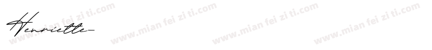 Henriette字体转换