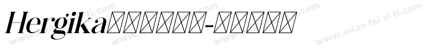 Hergika现代衬线字体字体转换