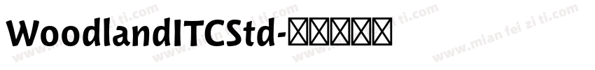 WoodlandITCStd字体转换