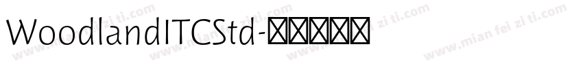 WoodlandITCStd字体转换