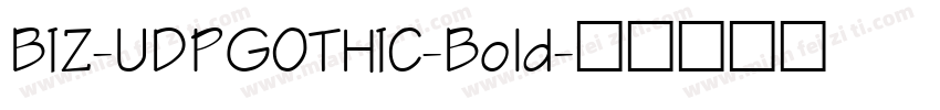 BIZ-UDPGOTHIC-Bold字体转换