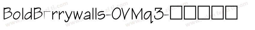 BoldBerrywalls-OVMq3字体转换