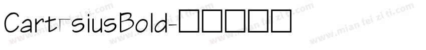 CartesiusBold字体转换