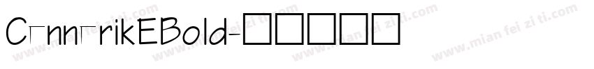 CennerikEBold字体转换