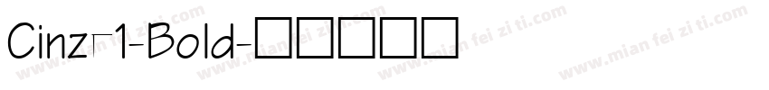 Cinze1-Bold字体转换