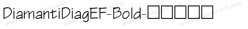 DiamantiDiagEF-Bold字体转换