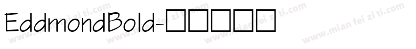 EddmondBold字体转换