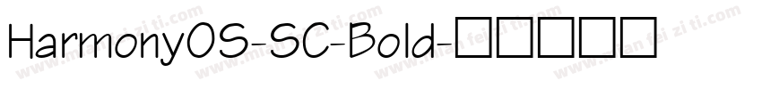 HarmonyOS-SC-Bold字体转换