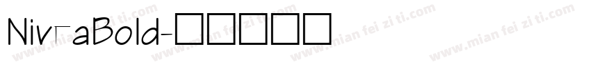 NiveaBold字体转换