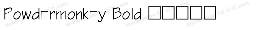 Powdermonkey-Bold字体转换