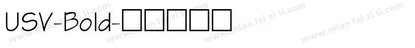 USV-Bold字体转换