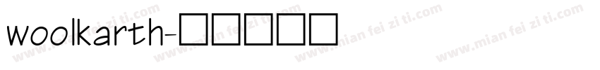 woolkarth字体转换