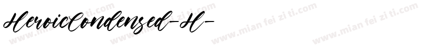 HeroicCondensed-H字体转换