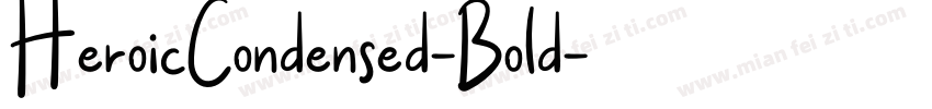 HeroicCondensed-Bold字体转换