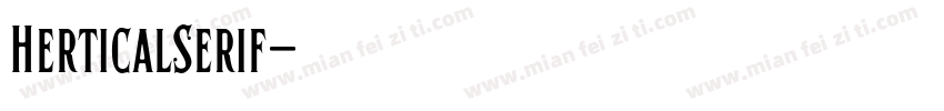 HerticalSerif字体转换