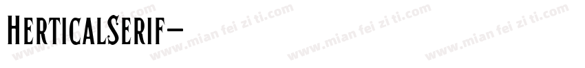 HerticalSerif字体转换