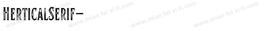 HerticalSerif字体转换