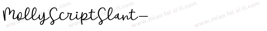 MollyScriptSlant字体转换