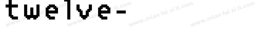 twelve字体转换