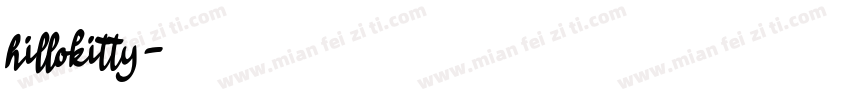 hillokitty字体转换