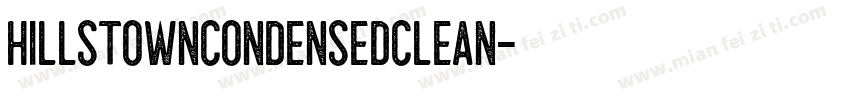 HillstownCondensedClean字体转换