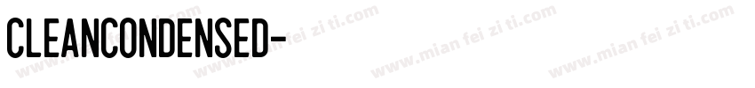 CleanCondensed字体转换