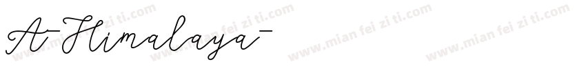 A-Himalaya字体转换