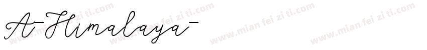 A-Himalaya字体转换