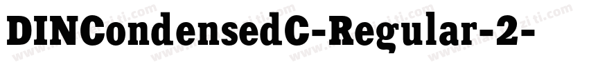 DINCondensedC-Regular-2字体转换