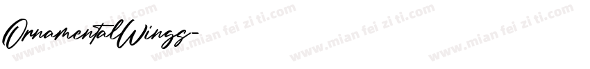 OrnamentalWings字体转换
