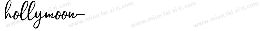 hollymoon字体转换