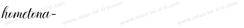 hometona字体转换