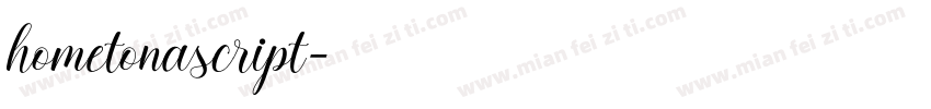 hometonascript字体转换