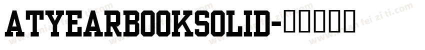 ATYearbookSolid字体转换