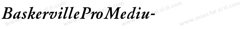 BaskervilleProMediu字体转换