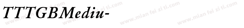 TTTGBMediu字体转换