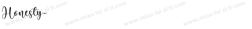 Honesty字体转换
