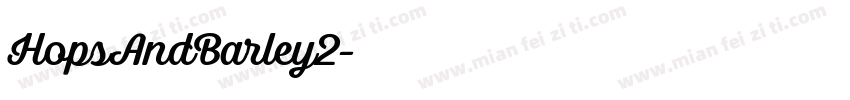 HopsAndBarley2字体转换