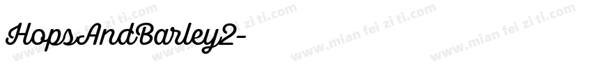 HopsAndBarley2字体转换