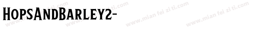 HopsAndBarley2字体转换