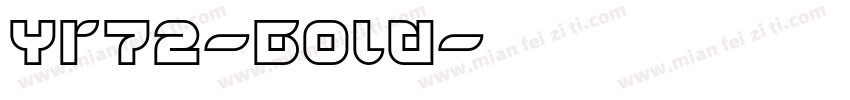 Yr72-Bold字体转换
