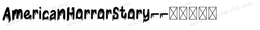 AmericanHorrorStory-字体转换