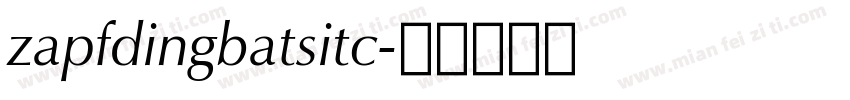 zapfdingbatsitc字体转换