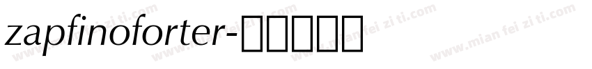 zapfinoforter字体转换